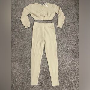 ASOS cream knit lounge set size 6